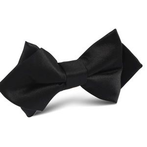 Diamond Black Bow Tie